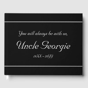 Minimal and Conservative Memorial Guest Book