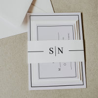 Minimal and Linear | Monogram Black and White