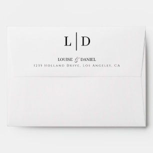 Minimal and Simple Personalized Wedding Envelope