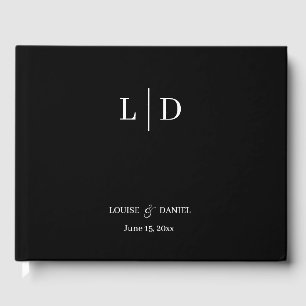 Minimal and Simple Personalized Wedding Guest Book