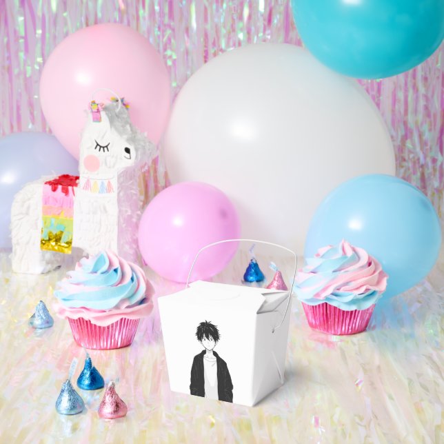 Minimal Anime Boy Favour Box (Party)