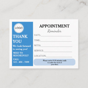 Minimal Appointment Reminder Card