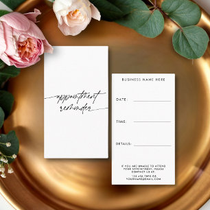 Minimal Appointment Reminder Handwritten Script