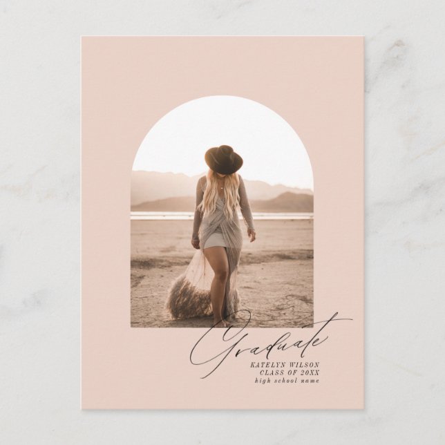 Minimal Arch Photo Grad Announcements (Front)
