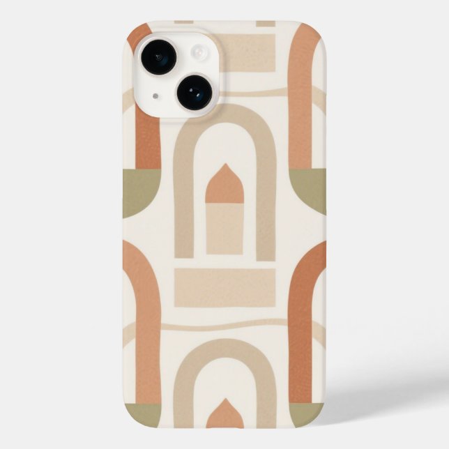 Minimal Arches Earth Tones Phone Case (Back)