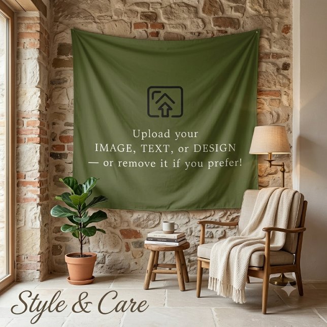 Minimal Army Green Aesthetic Hanging Wall Tapestry (Minimal Army Green Aesthetic Hanging Wall Tapestry)