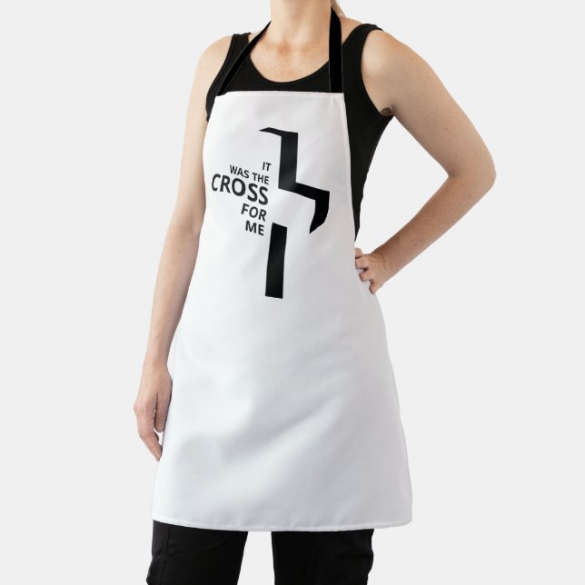 Minimal Art Christian Art Cross Gospel Sayings Quo Apron (Insitu)