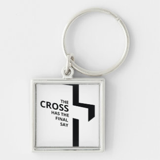 Minimal Art Christian Art Cross Gospel Sayings Quo Keychain