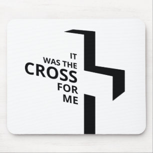 Minimal Art Christian Art Cross Gospel Sayings Quo Mouse Pad
