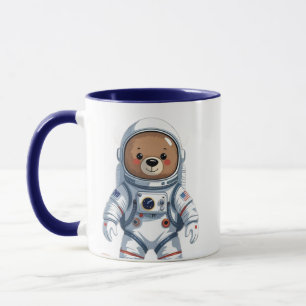 Minimal Astronaut Teddy Mug
