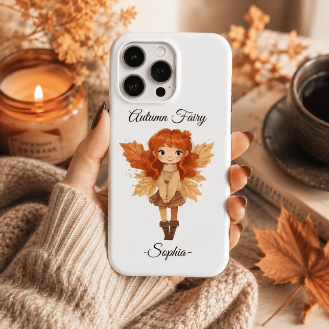 Minimal Autumn Fairy – Personalized  Case-Mate iPhone Case (Creator Uploaded)