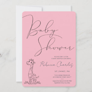 Minimal Baby Shower Invitation