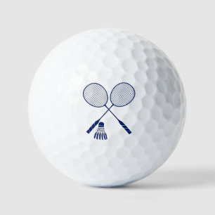 Minimal Badminton Rackets Shuttlecock Birdie Blue  Golf Balls