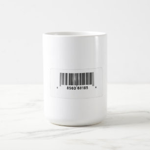 Minimal Barcode Design Coffee Mug