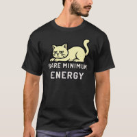 Minimal Bare Minimum Energy Cat Illustration