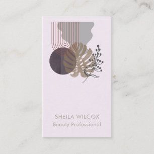 Minimal Beauty Business Card   Abstract Botanical 