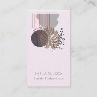 Minimal Beauty Business Card | Abstract Botanical