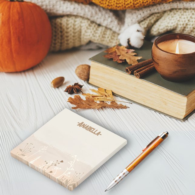 Minimal beige soft autumn harvest garden post-it notes (Minimal beige soft autumn harvest garden post-it notes)