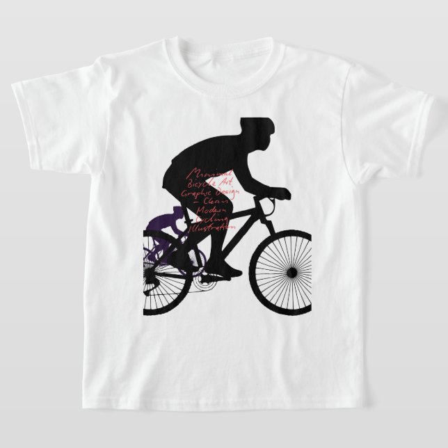 Minimal Bicycle Art –  T-Shirt (Laydown)