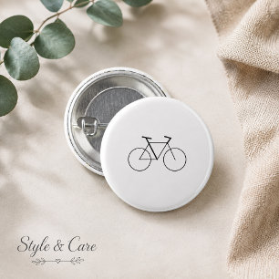 Minimal Bicycle Mark Button for Bike Lovers