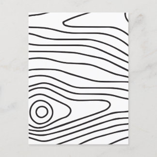 Minimal black and white abstract holiday postcard