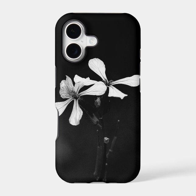 minimal black and white floral (Back)