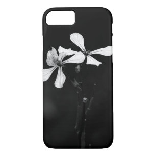 minimal black and white floral Case-Mate iPhone case