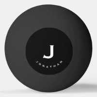 Minimal Black Classic Monogram