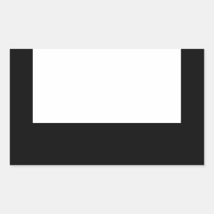 Minimal Black frame Design White R Sticker