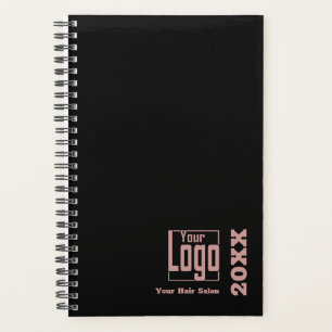Minimal Black Pink Hair Stylist Appointment Book Planner