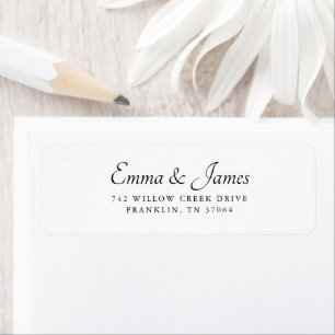Minimal Black & White Modern Script Wedding