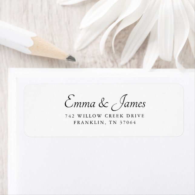 Minimal Black & White Modern Script Wedding (Insitu)