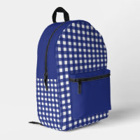 Minimal Blue and White Plaid Pattern