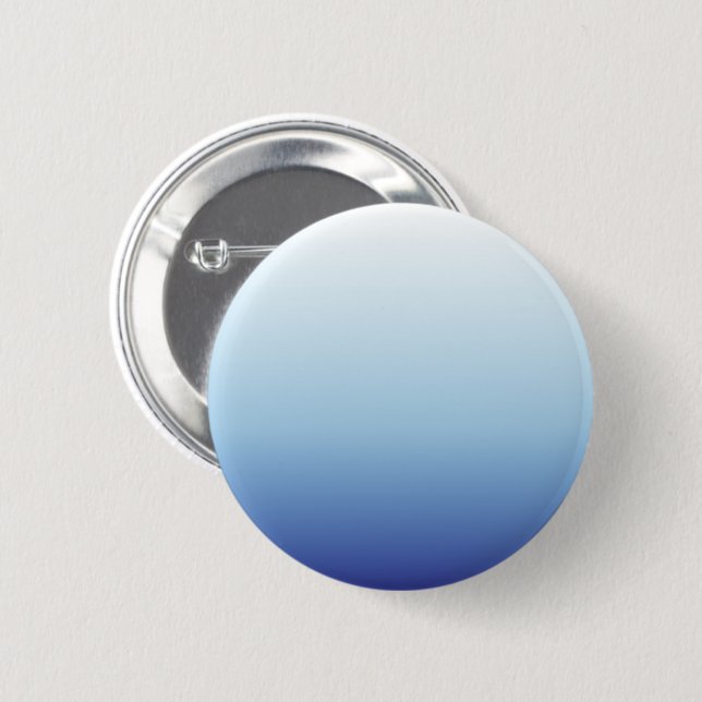 Minimal Blue Gradient Background  2 Inch Round Button (Front & Back)