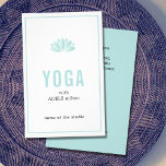 Minimal Blue White Lotus Icon Yoga Instructor Flyer<br><div class="desc">Minimal customizable flyer template with blue/white colours and simple lotus icon. You can customize with your text.</div>