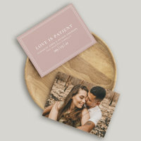 Minimal Blush Change of Date Wedding Postponement
