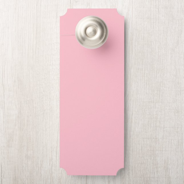 Minimal Blush Pink Hanging Door Sign Sheet (On Knob)