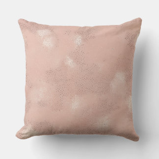 Minimal Blush Speckled Pattern Throw Pillow