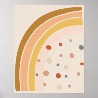 Minimal Bohemian Style Rainbow Poster