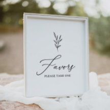 Minimal Boho Bridal Shower Favours Sign