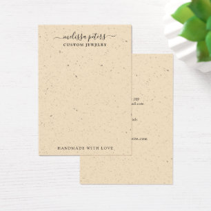 Minimal Boho Chic Earring Jewellery Display Card
