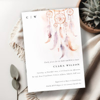 Minimal Boho Feather Dreamcatcher Baby Shower