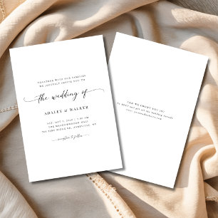 Minimal Boho Wedding Invitation With Digital Rsvp