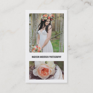 Minimal Bold 2   Photography Business Cards