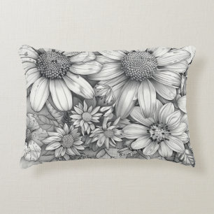 "Minimal Bold – Black & White Motivational Quote P Accent Pillow