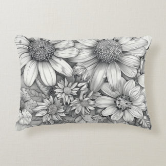 "Minimal Bold – Black & White Motivational Quote P Accent Pillow