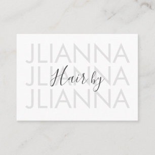 Minimal Bold Text Makeup Salon Nails Eyelashes    Business Card