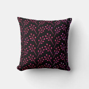 Minimal Botanical Art Pattern Throw Pillow