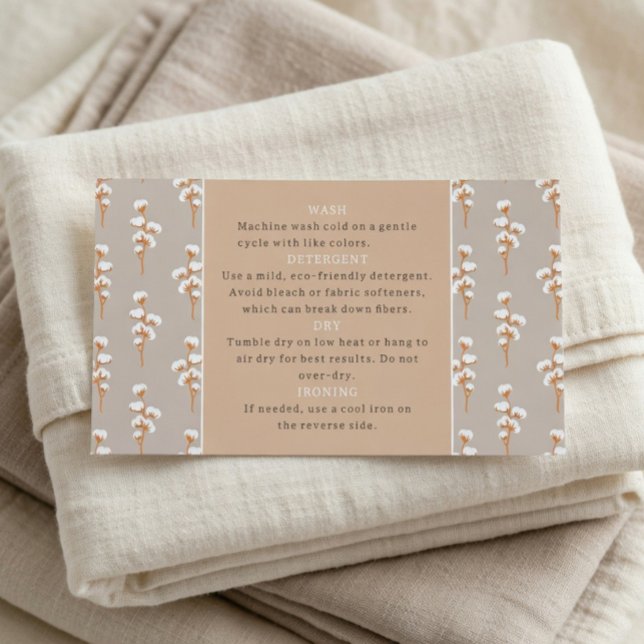 Minimal Botanical Care Instructions Card  (Creator Uploaded)