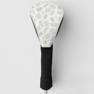 Minimal Botanical Line Art Pattern (6) Golf Head Cover